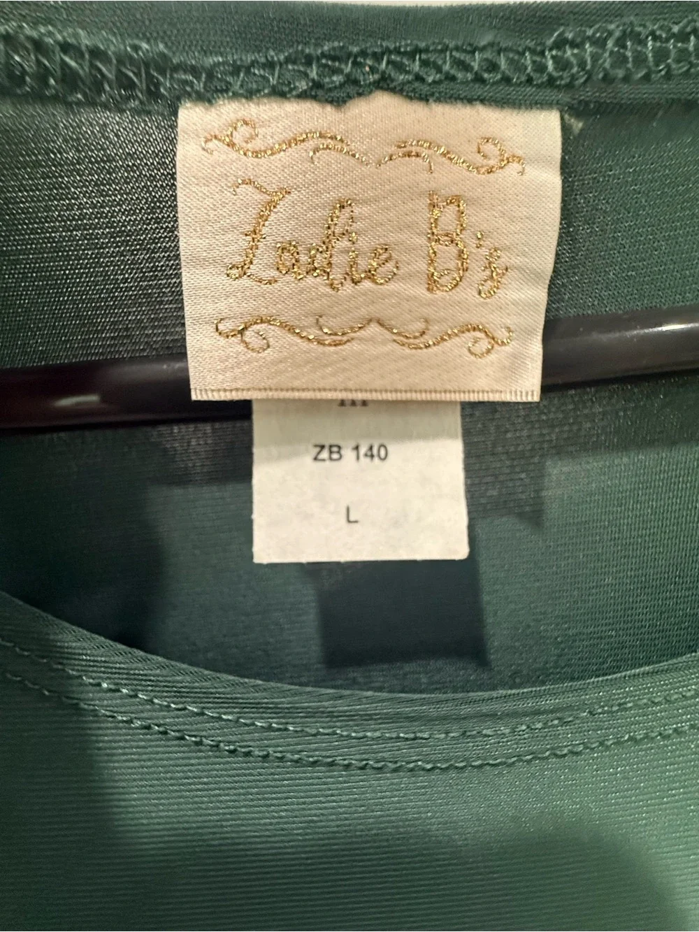 Zadie B’s Layering Dress Hunter Green Midi Dress Dark Green size L